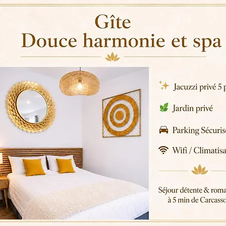 Prázdninový dům Douce Harmonie & Grand 5 Places -privatif - Cocon Au Calme - 5 Min Carcassonne (adults Only) *